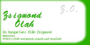 zsigmond olah business card